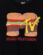 Black MTV Burger T-Shirt, Image 5 of 6