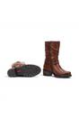 Brown Womens Tall Heel Ankle Boots -W1T-9590C1, Image 5 of 7