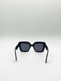 Black Bold Square Sunglasses in Black, Image 4 of 4