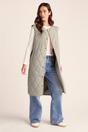 Beige Jena Relaxed Fit Long Insulated Gilet, Image 4 of 6