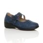Navy Blue AJVANI Navy Blue Flat Comfort Mary Jane Shoes, Image 1 of 6