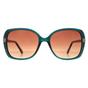Grey Butterfly Gloss Green Crystal and Teal Brown Gradient Morwenna, Image 1 of 4