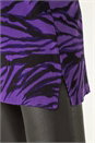 Purple Animal Print V-Neck Jumper , Image 5 of 5