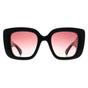 Black Gucci Black Square Shiny Black Red Gradient  GG1975S, Image 1 of 3