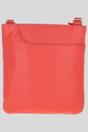Orange Curve Zip Top Leather Cross Body Bag, Image 1 of 3