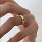 Gold Sterling Silver Wide Hammered Ring, Image 2 of 2