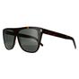 Brown Square Dark Havana Grey Sunglasses, Image 2 of 4