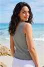 Black Dusk Stripe Jersey Vest, Image 3 of 4