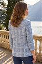 Blue Petite Revere Collar Blazer, Image 3 of 4