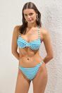 Multi Striped Padded Balconette Bikini Top, Image 1 of 3