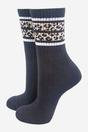 Black Leopard Striped Sports Socks, Image 1 of 4