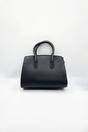 Black Top Handle Satchel Handbag, Image 5 of 5