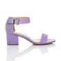 Lilac AJVANI Lilac Mid Block Heel Ankle Strap Sandals, Image 2 of 5