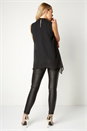 Black Embellished High Neck Top, Image 3 of 5