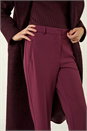 Aubergine Short Straight Leg Stretch Trouser, Image 5 of 5