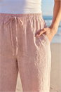 Coral Petite Gingham Cropped Trouser, Image 4 of 4