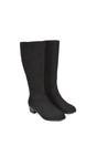 Black ‘Anne’ Knee High Boots with Low Block Heel, Image 6 of 6