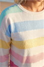 Ivory  Petite Stripe Knit Jumper, Image 4 of 4