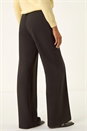 Black Pocket Button Smart Trousers, Image 3 of 5