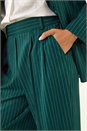 Green Stripe Wide Leg Trouser, Image 6 of 7