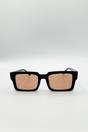 Black Oversized Square Sunglasses In Black, Image 2 of 4