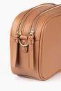 Tan Faux Leather Crossbody Camera Bag, Image 3 of 3