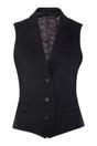 Navy Blue Infinity Leather Navy Blue Tweed 1920s Herringbone Navy Waistcoat, Image 1 of 6