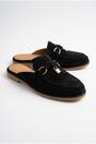 Black Mia Womens Suede Loafer Mules, Image 4 of 5