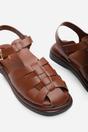Tan Chime Fisherman Flatform Sandal, Image 5 of 6
