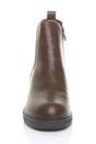 Brown AJVANI Brown High Wedge Heel Ankle Chelsea Boots, Image 6 of 6