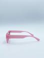 Pink Matte Square Sunglasses in Pink, Image 4 of 6