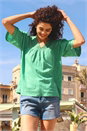 Emerald Lace Detail Cotton T-Shirt, Image 2 of 5