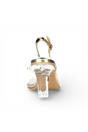 Gold Women’s Crystal Heel Sandals - Mira 01, Image 6 of 7