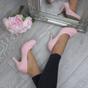 Light Pink Mid High Heel Court Shoes, Image 5 of 6