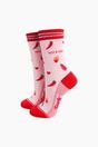 Pink Hot Stuff Chilli Pepper Bamboo Socks, Image 1 of 3