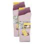 Pink 6 Pack Hiking Breathable Cotton Boot Socks, Image 3 of 3