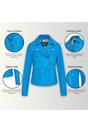 Blue Infinity Leather Blue Brando Biker Leather Jacket-Broome, Image 3 of 7