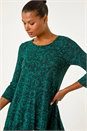 Green Floral Paisley Print Tunic, Image 4 of 5