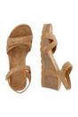 Brown Womens Cushioned Wedge Sandals-Julia B74, Image 6 of 8