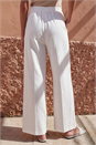 Ivory  Smart Twill Wide Leg Pocket Trouser, Image 3 of 5