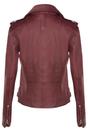 Burgundy Leather Brando Biker Jacket-Loddon, Image 4 of 6