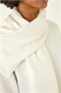 Ivory  Wrap Neck Knit Jumper, Image 6 of 6