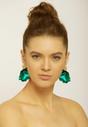 Green AVANT-GARDE PARIS Green Petals Earrings, Image 3 of 4