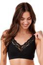 Black Camille Lingerie Black Soft Cotton Elastane Trim 2 Pack Bra, Image 1 of 1
