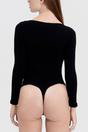 Black Long Sleeve Sculpting Top Smooth Fit, Image 5 of 5