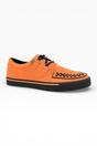 Orange TUK Footwear Orange Pointed Creeper Sneaker Cow Suede Shoes, Image 2 of 8