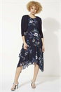 Navy Lace Trim Bolero Shrug, Image 1 of 4