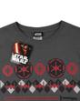 Charcoal Star Wars Darth Vader Fair Isle T-Shirt, Image 4 of 4
