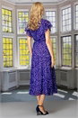 Purple Julianna Polka Dot Chiffon Midi Dress, Image 3 of 4