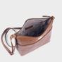 Tan Assots London Tan 'CAROL' Embossed Croc Real Leather Designer Crossbody Shoulder Bag, Image 2 of 4